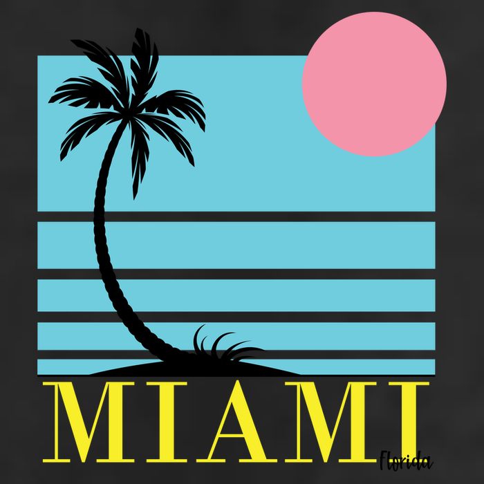 Miami Beach Sunset Adult Drive Performance Visor