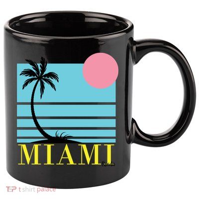 Miami Beach Sunset 11oz C Handle Ceramic Mug