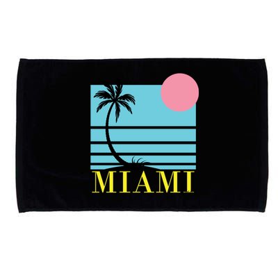 Miami Beach Sunset Microfiber Hand Towel