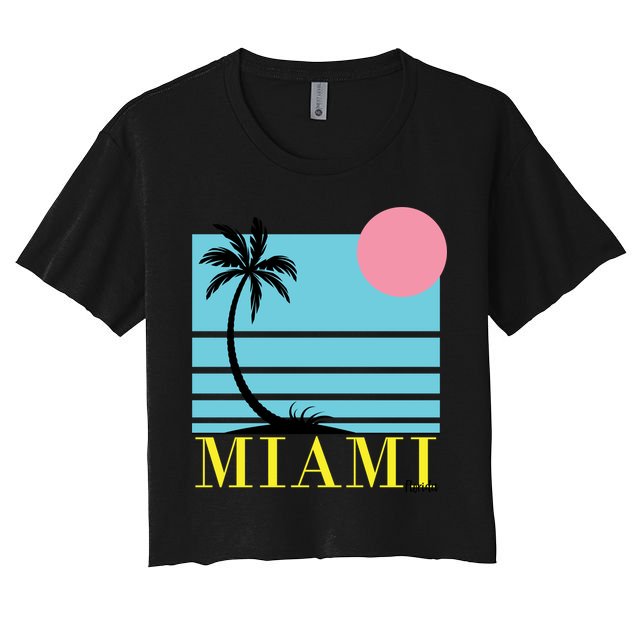 Miami Beach Sunset Crop Top