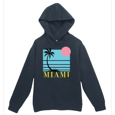 Miami Beach Sunset Urban Pullover Hoodie