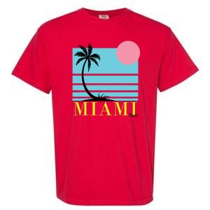 Miami Beach Sunset Garment-Dyed Heavyweight T-Shirt