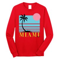 Miami Beach Sunset Long Sleeve Shirt