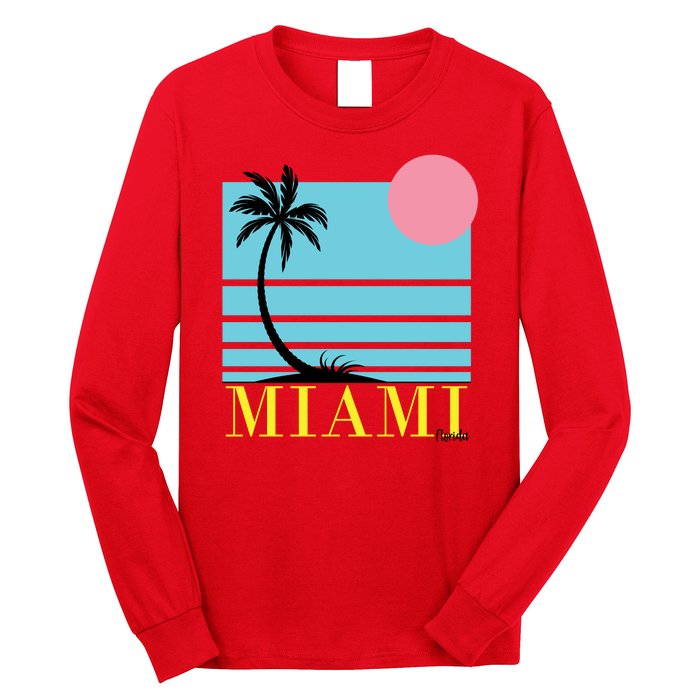 Miami Beach Sunset Long Sleeve Shirt