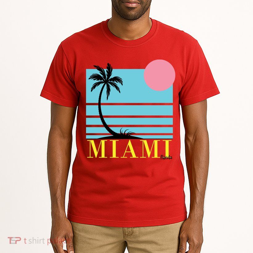Miami Beach Sunset Tall T-Shirt