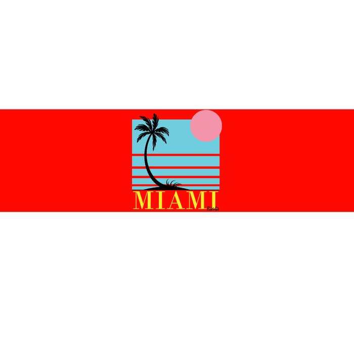 Miami Beach Sunset Bumper Sticker