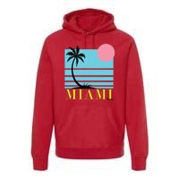 Miami Beach Sunset Premium Hoodie