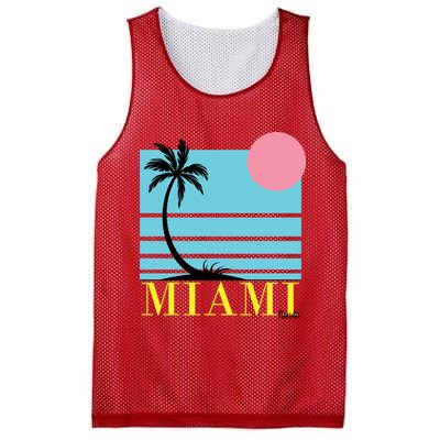 Miami Beach Sunset Mesh Reversible Basketball Jersey Tank