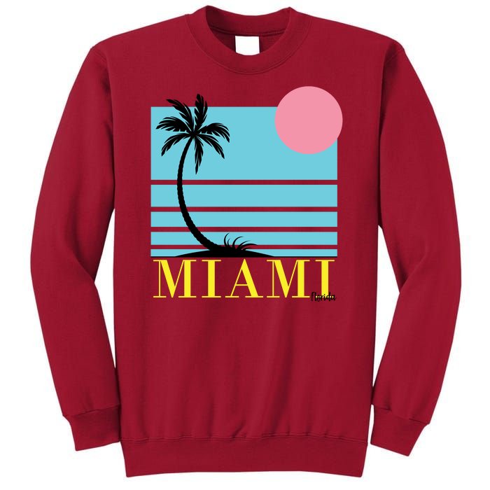 Miami Beach Sunset Tall Sweatshirt