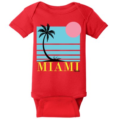 Miami Beach Sunset Baby Bodysuit