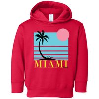 Miami Beach Sunset Toddler Hoodie