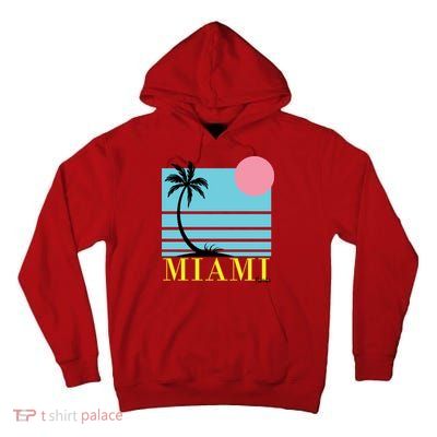 Miami Beach Sunset Tall Hoodie