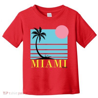 Miami Beach Sunset Toddler T-Shirt