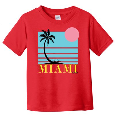 Miami Beach Sunset Toddler T-Shirt