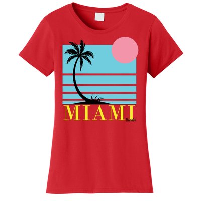 Miami Beach Sunset Women's T-Shirt