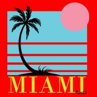 Miami Beach Sunset Zip Tote Bag
