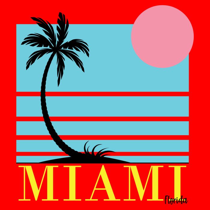 Miami Beach Sunset Zip Tote Bag