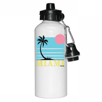 Miami Beach Sunset Aluminum Water Bottle