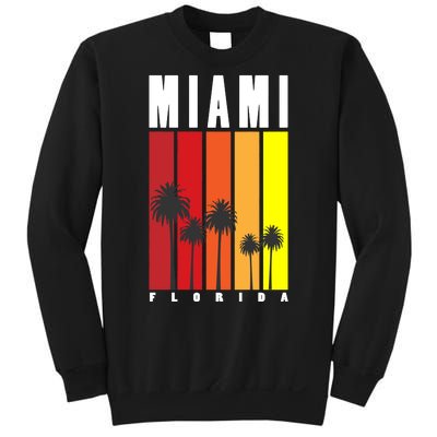 Miami Florida Vintage Stripes Sweatshirt