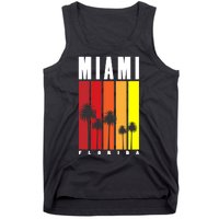 Miami Florida Vintage Stripes Tank Top