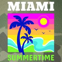 Miami Summertime Legacy Tie Dye Trucker Hat