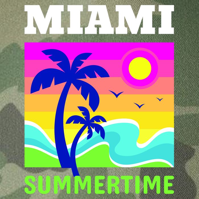 Miami Summertime Legacy Tie Dye Trucker Hat
