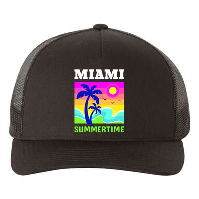 Miami Summertime Yupoong Adult 5-Panel Trucker Hat