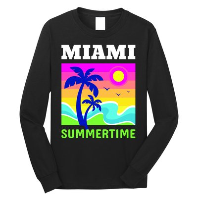 Miami Summertime Long Sleeve Shirt