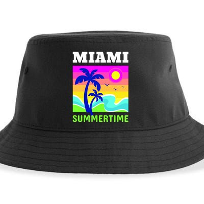 Miami Summertime Sustainable Bucket Hat