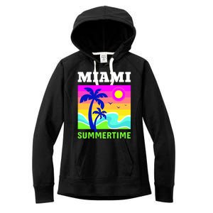 Miami Summertime Women's Fleece Hoodie