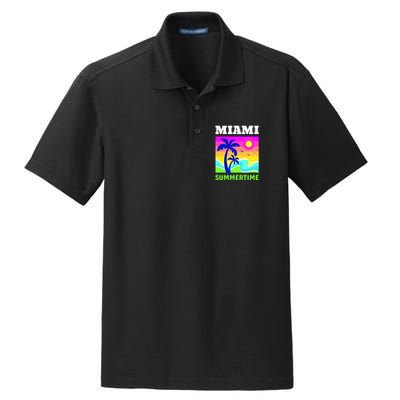 Miami Summertime Dry Zone Grid Polo