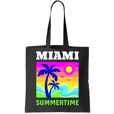 Miami Summertime Tote Bag