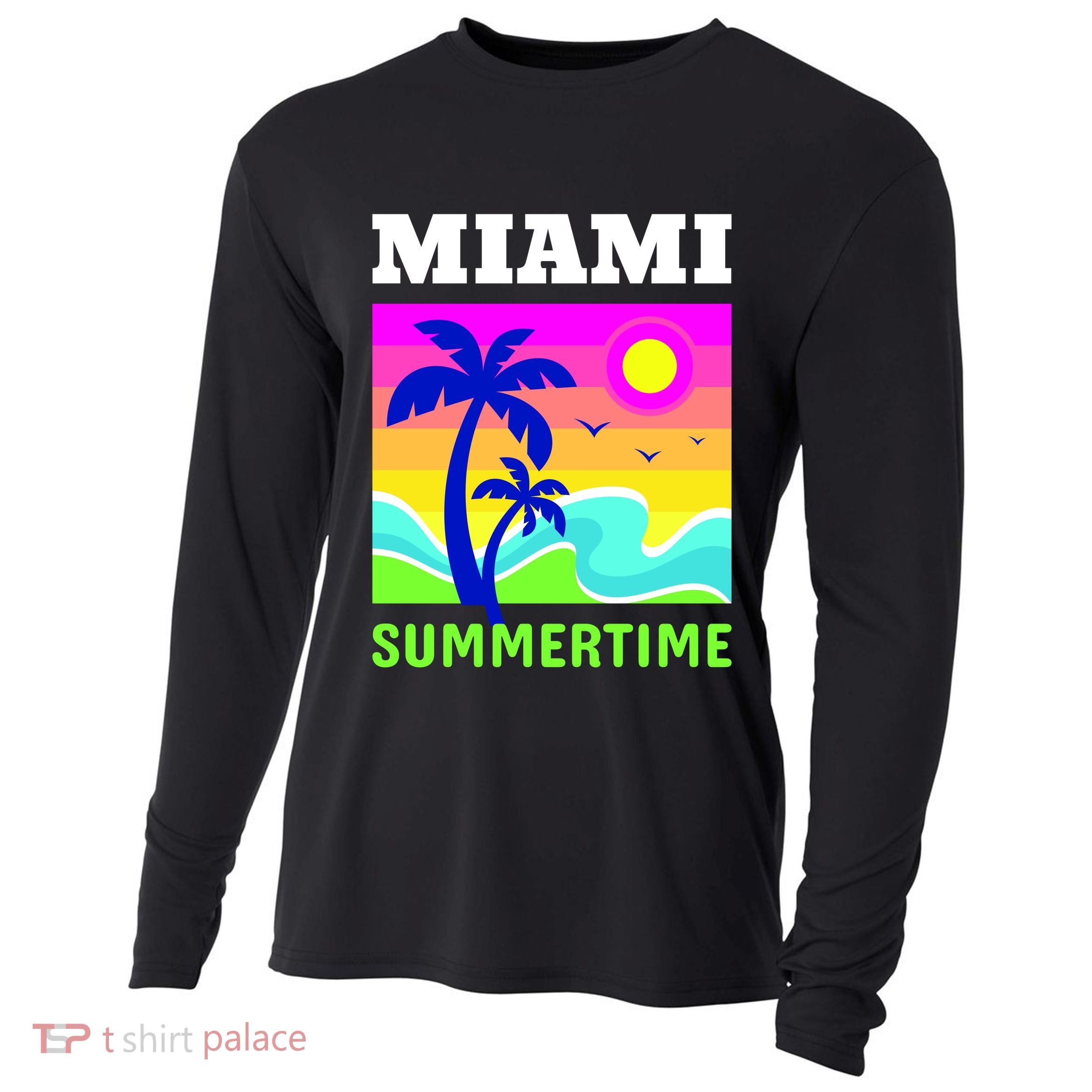Miami Summertime Cooling Performance Long Sleeve Crew