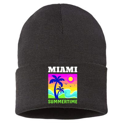 Miami Summertime Sustainable Knit Beanie