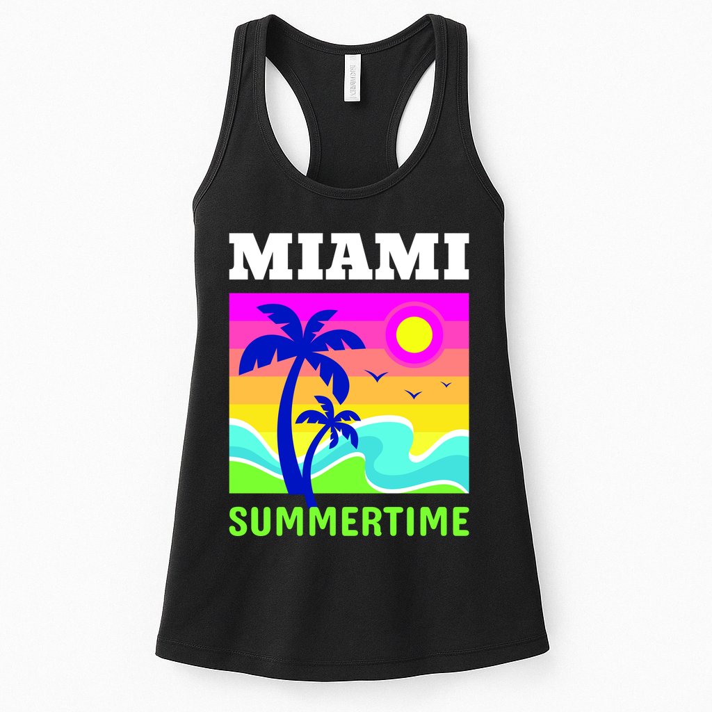 Miami Summertime Womens Tank Top