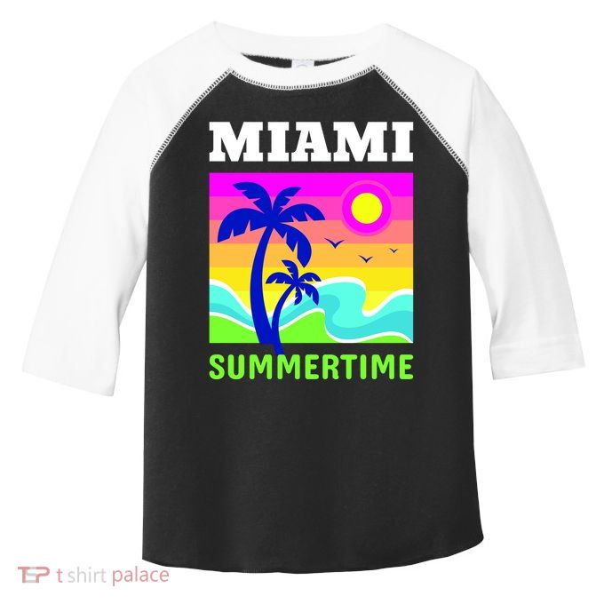 Miami Summertime Toddler Fine Jersey T-Shirt