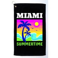 Miami Summertime Golf Towel