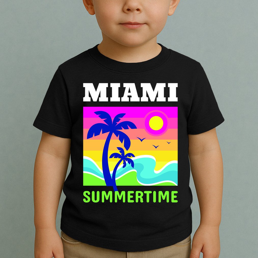 Miami Summertime Toddler T-Shirt