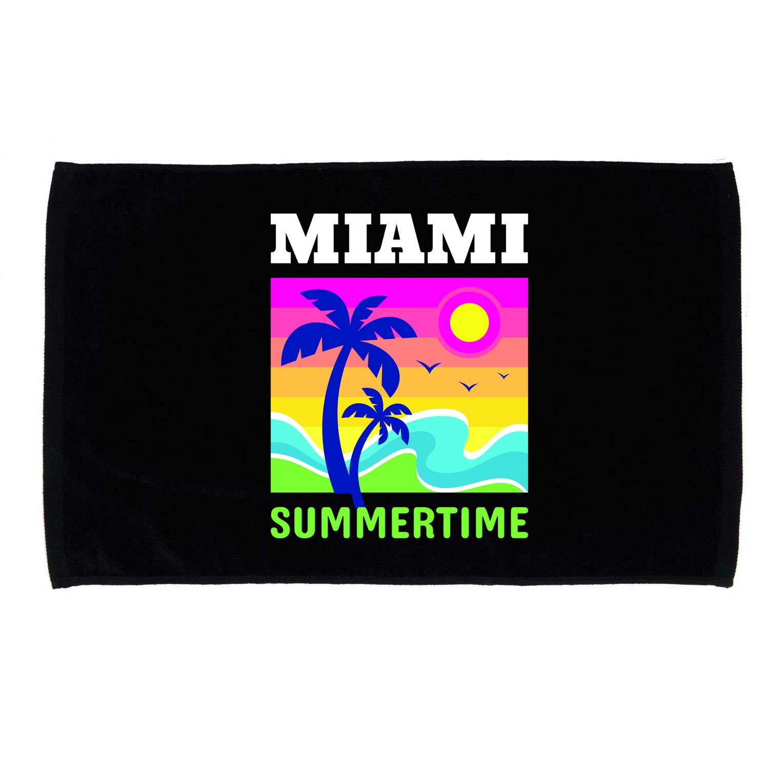 Miami Summertime Microfiber Hand Towel
