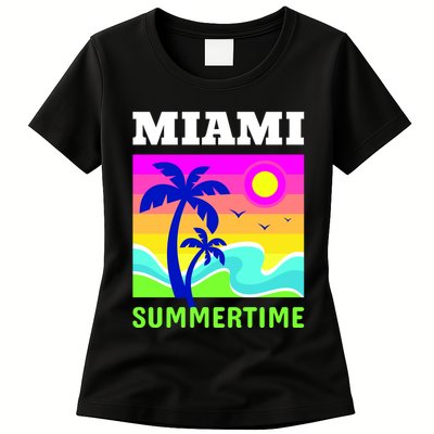 Miami Summertime Womens T-Shirt