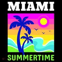 Miami Summertime Women's V-Neck T-Shirt