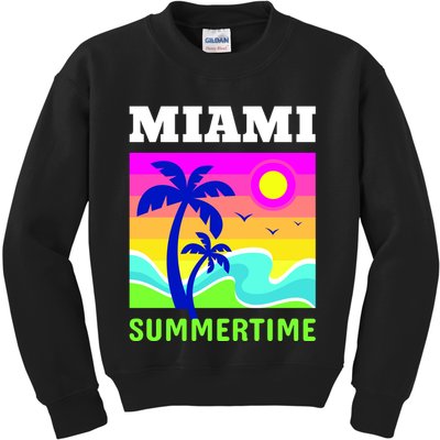 Miami Summertime Kids Sweatshirt