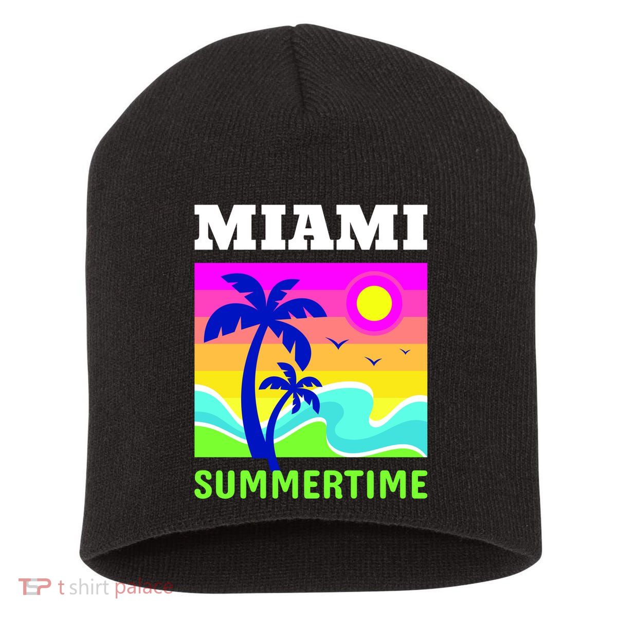 Miami Summertime Short Acrylic Beanie