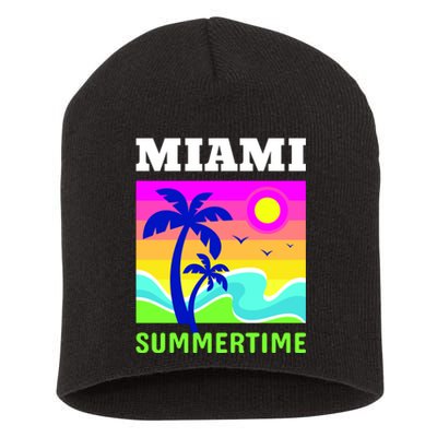 Miami Summertime Short Acrylic Beanie