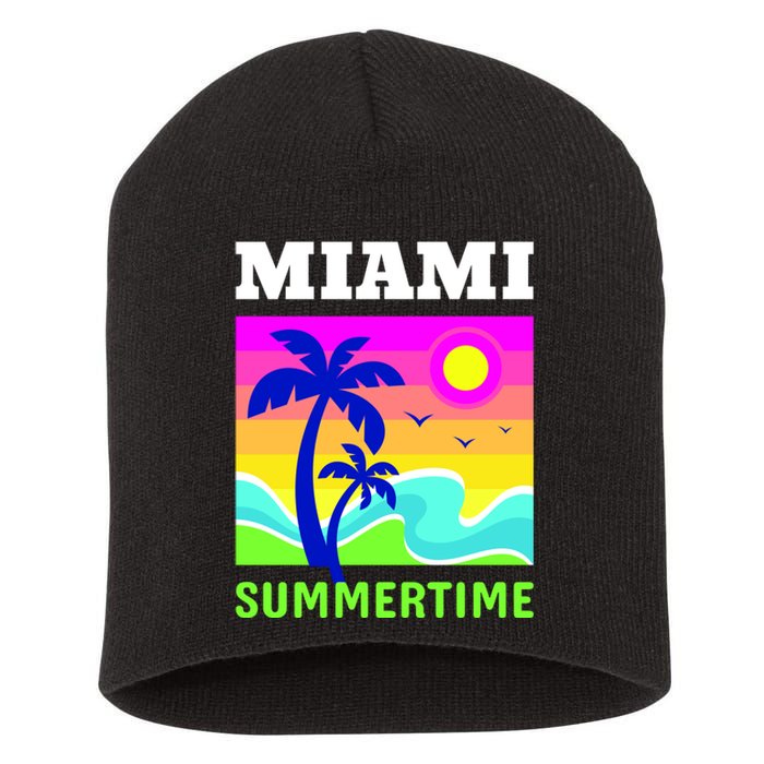 Miami Summertime Short Acrylic Beanie