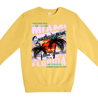 Miami Sunshine Florida Premium Crewneck Sweatshirt