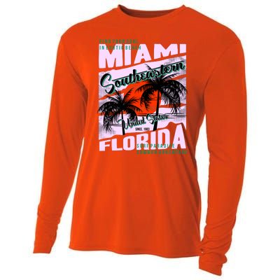 Miami Sunshine Florida Cooling Performance Long Sleeve Crew