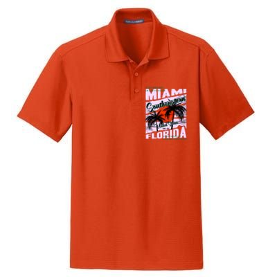 Miami Sunshine Florida Dry Zone Grid Polo