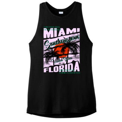 Miami Sunshine Florida Ladies PosiCharge Tri-Blend Wicking Tank