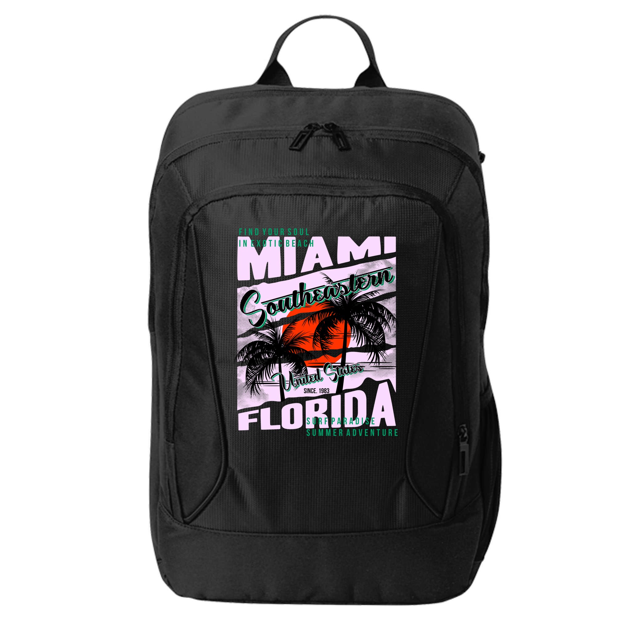 Miami Sunshine Florida City Backpack